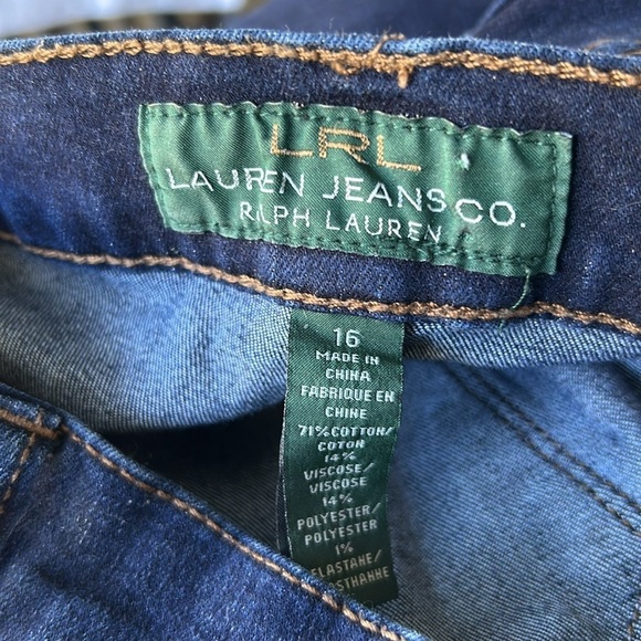 Ralph Lauren Modern Bootcut jeans dark wash excellent Size 16 - Picture 8 of 12